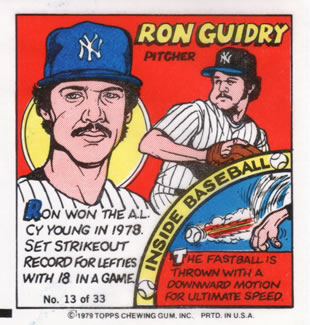 1979 Topps Comics       013      Ron Guidry